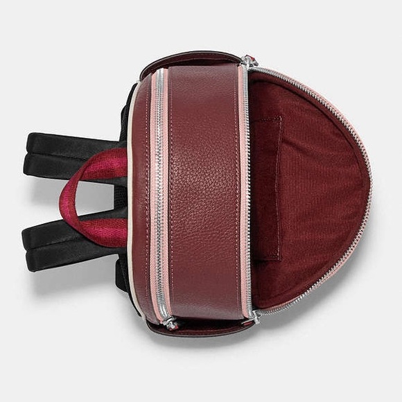 Coach NWT! $428 MSRP Mini Court Backpack In Colorblock With Ski Speed Graphic main image 8